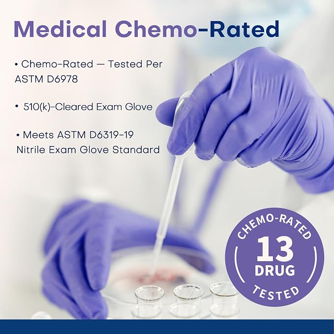 Supmedic Medical Soft Max™ Nitrile Disposable Gloves, 100 Ct Latex-Free Powder-Free Food Safe Cooking Cleaning Lab Exam Glove