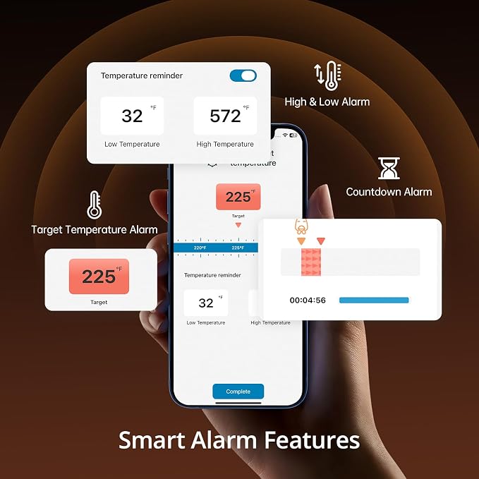 5G Wi-Fi & Bluetooth BBQ Temperature Controller, | INKBIRD Automatic Smoker Fan with LCD Screen for Ceramic Smokers, BGE, WSM, 5 Probes