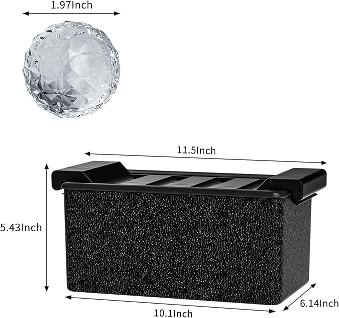 Bangp Clear Ice Ball Maker Mold,8 Crystal-clear 2" Ice Balls | Clear Ice Cube Maker for Whiskey,Cocktails and Drinks,Non-BPA,Fun Shapes Silicone Ice Ball Mold,Gifts for Men