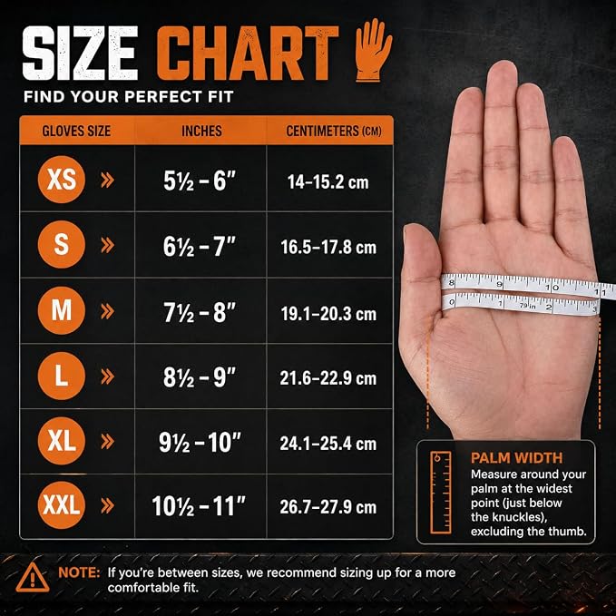 TitanFlex Heavy Duty Industrial Orange Nitrile Gloves, 8-mil, Gloves Disposable Latex Free with Raised Diamond Texture Grip, Powder Free, Rubber Glove, Mechanic Gloves,1000-ct Case (Large)
