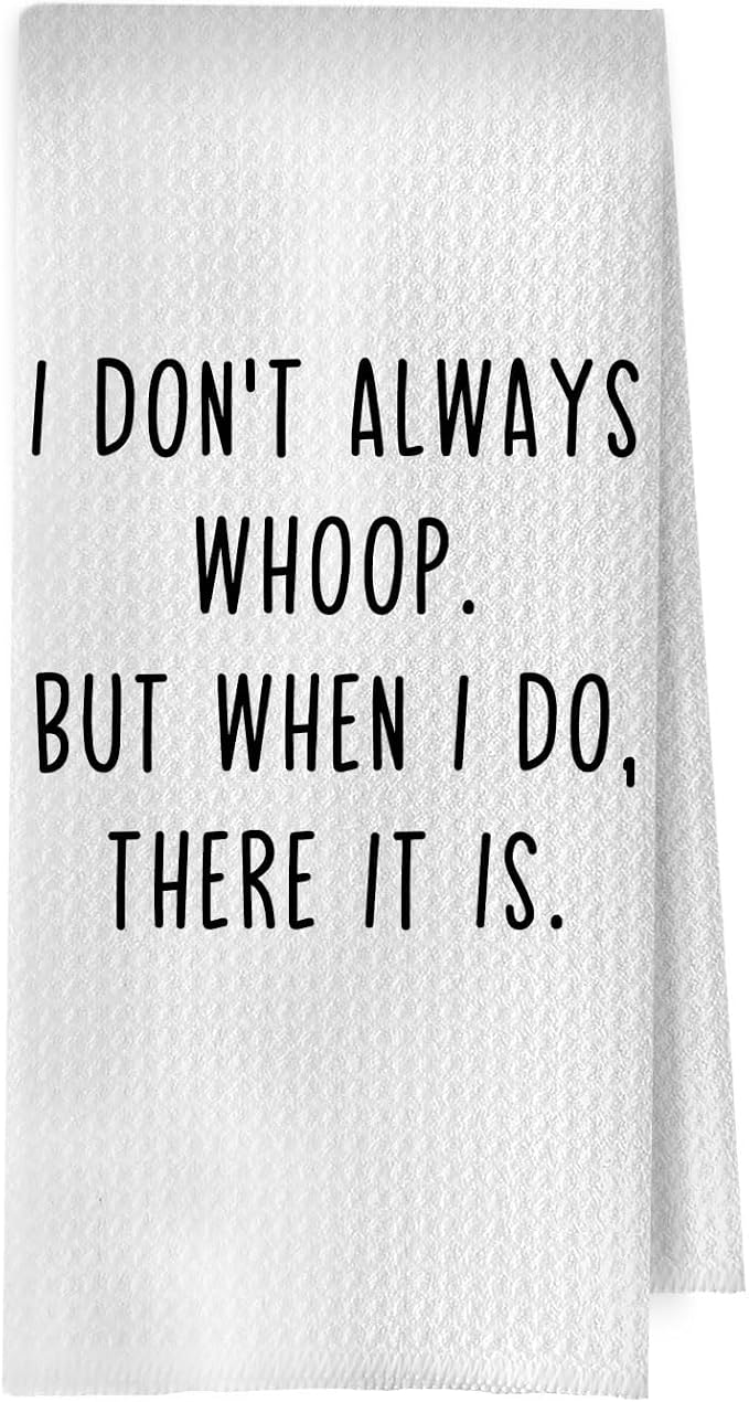 Funny Gifts Kitchen Decor - Humor Coworker Gift Waffle Dish Towels for Kitchen, Novelty Friendship Hand Towels, Farewell Gifts for Coworkers Tea Towel, 16x24 Inches