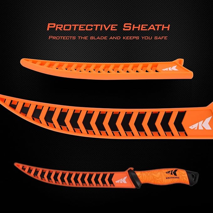 KastKing Speed Demon Pro Fillet Knife with Protective Sheath | Razor Sharp G4116 German Stainless Steel Blade, Non-Slip Grip, Corrosion-Resistant Coating, 8 Options Available