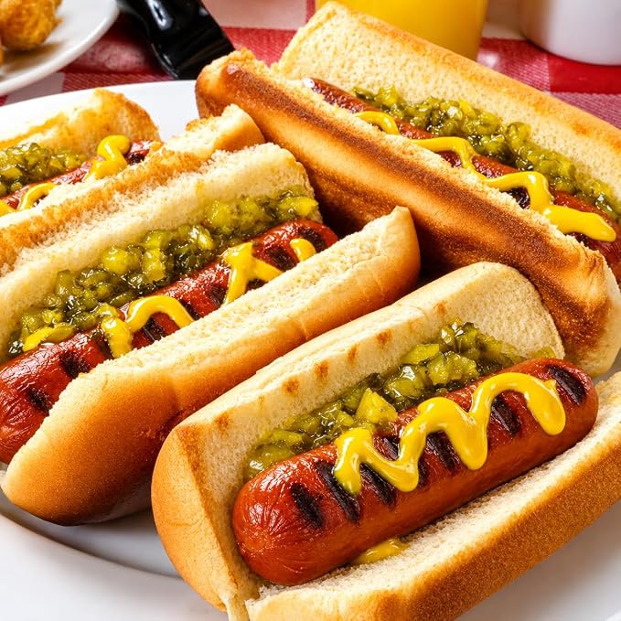 Hi Mountain Hot Dog & Brat Sausage Casings | 24 mm, Edible, Clear | Collagen sausage casings for hot dogs, bratwurst, Polish & Italian sausage. Makes up to 30 lbs