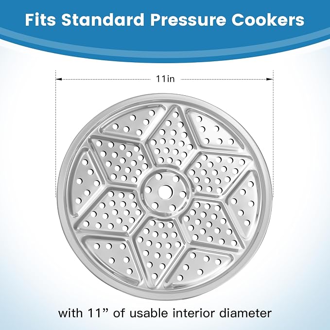 aoulela 4Pack Pressure Canner Rack, Stainless Steel Canning Rack for Pressure Cooker, 11 Inch Canning Rack for Water Bath Canner, Canning Supplies, Compatible with Presto, All American and More