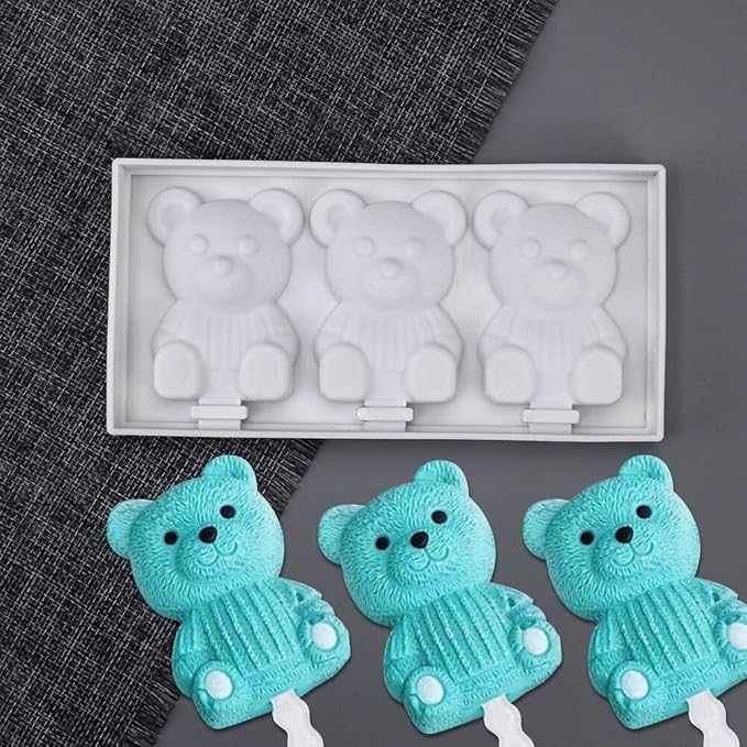 Surakey Ice Cream Silicone Mold Popsicle Silicone Mold Soft and Smooth Mould for DIY Homemade Ice-Lolly Ice Cream Ice Candy Cake Pop Maker Mold Non-Stick & Easy Release, Type 16