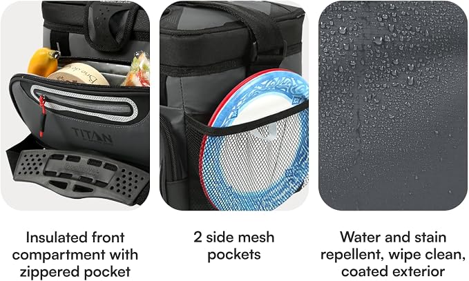 Titan by Arctic Zone Deep Freeze Cooler - Zipperless Hardbody Cooler - Deep Freeze Insulation, HardBody Liner, and SmartShelf