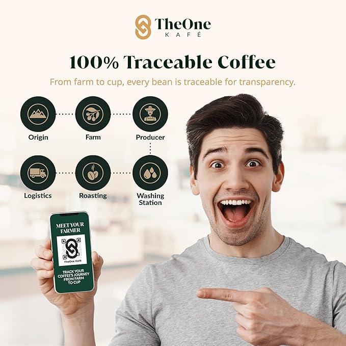 TheOne Kafé Guatemala Medium Roast Whole Bean Coffee – Organic, Single Origin, Premium Specialty Coffee, Ethically Sourced, Smooth & Rich Flavor – Fresh Roasted for Espresso, Drip, Pour Over – 12 oz