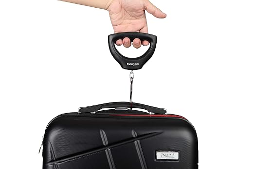 110lb 50kg Portable Luggage Scale Digital Hanging Postal Scales, 2 AAA Batteries (Not Included)