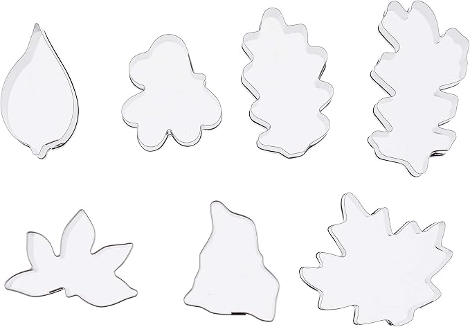 Ateco 7 pc Stainless Steel Leaf Cutter Set