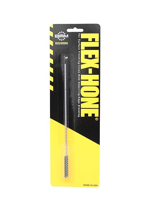 Brush Research BC6M18 FLEX-HONE®, 0.236" (6mm) Diameter, 180 Grit, Silicon Carbide, For Mild Steel, Stainless Steel, Cast Iron and Softer Ferrous Materials
