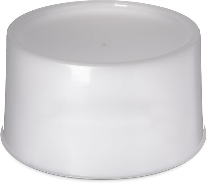 Carlisle FoodService Products Plastic Round Beverage Dispenser, 5 Gallons, White & 221102 White 12-3/16-Inch Round Dispenser