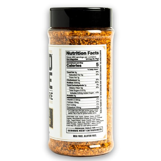 Hardcore Carnivore Steak Master Steak Seasoning, 12oz | Bold Steakhouse Flavor - Black Pepper, Garlic, Smoked Paprika & Worcestershire, Perfect on Steak, Beef, Prime Rib & BBQ