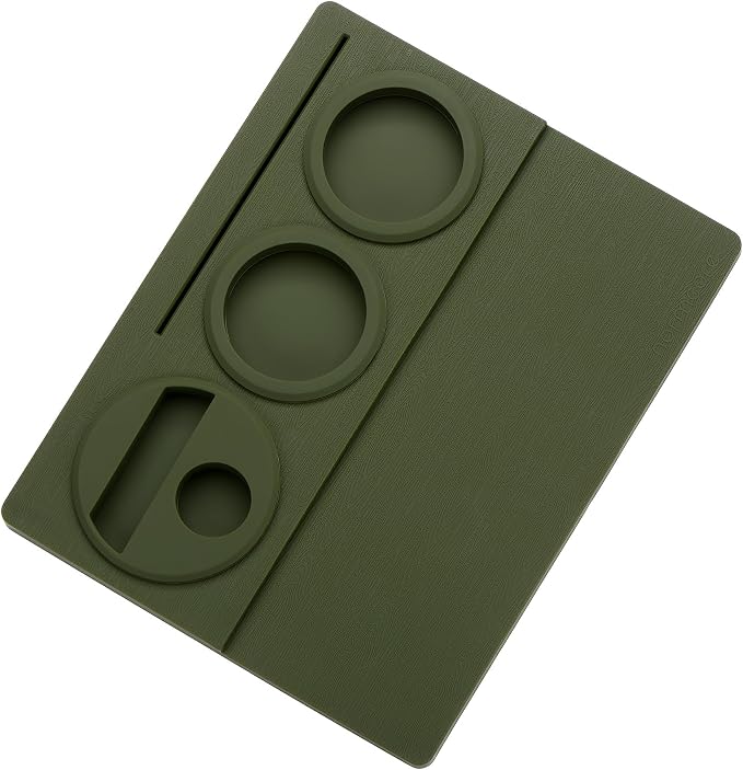 Normcore Espresso Tamping Mat, Silicone Tamper Mat, Espresso Accessories Tool for Baristas, Food Grade Non-Slip Silicone, 9.5 Inch x 7.5 Inch, Dark Green