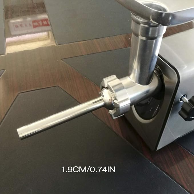 3 Pieces #12 Sausage Stuffer Grinder Tubes | Stainless Steel, Grinder Tubes for Size 10 and 12 Meat Grinder Food Maker Kit, for #12 Food Grinder
