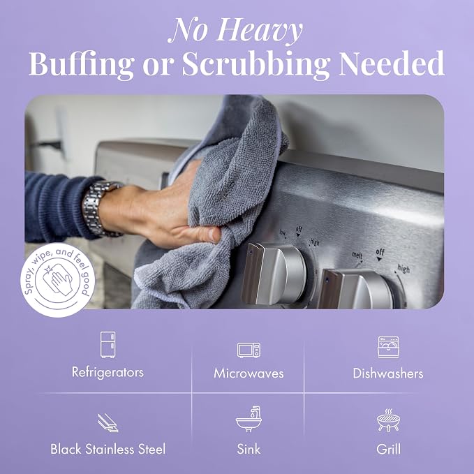 Therapy Stainless Steel Cleaner Bulk Refill, 64 oz. | Streak-Free, Removes Fingerprints, Removes Water Marks, For Appliances and Grills