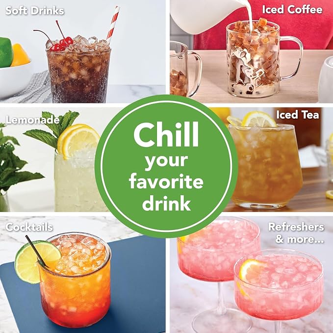 Tovolo Mini Ice Squeeze & Release Cylinder, 2-Pack, Mini-Ice Cube Makers