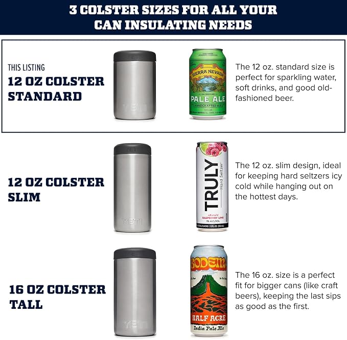 YETI Rambler 12 oz. Colster Can Insulator for Standard Size Cans, Canopy Green (NO CAN INSERT)