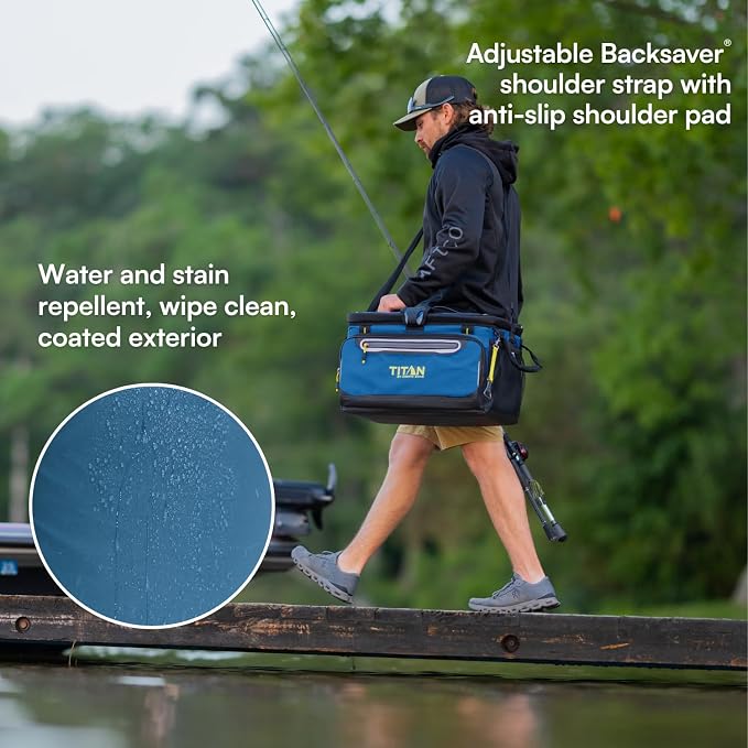 Titan by Arctic Zone Deep Freeze Cooler - Zipperless Hardbody Cooler - Deep Freeze Insulation, HardBody Liner, and SmartShelf