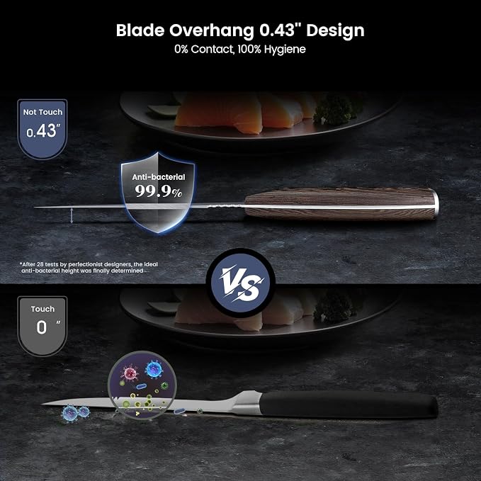 Fillet Knife, Razor Sharp 7.2 Inch Boning Knife, High Carbon Stainless Steel Filet Knives with High Flexibility, Wooden Handle, Full Tang Damascus Pattern Fishing Knives, Ideal Gift