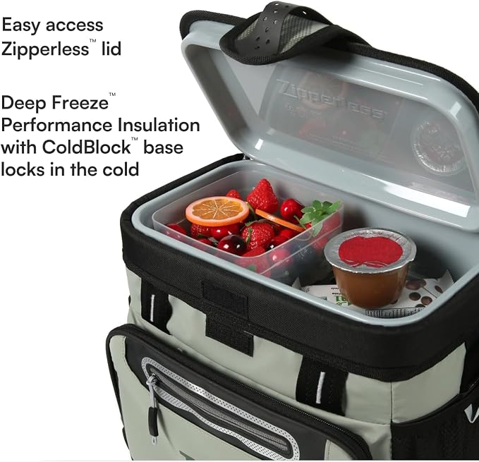 Titan by Arctic Zone Deep Freeze Cooler - Zipperless Hardbody Cooler - Deep Freeze Insulation, HardBody Liner, and SmartShelf