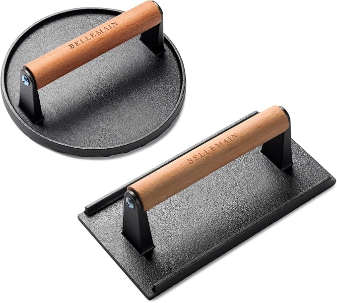 Bellemain Smash Burger Press, Grill Press, Bacon Press- Set of 2