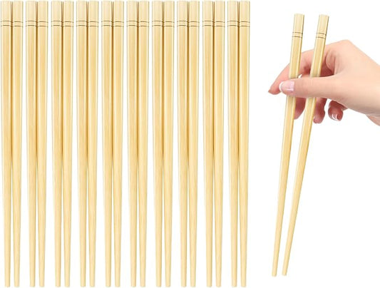 7 Inch X 10 Pairs Chopsticks,Reusable,Simplea and Minimalistic Design,More Size Choices 7"/9.5"/12"