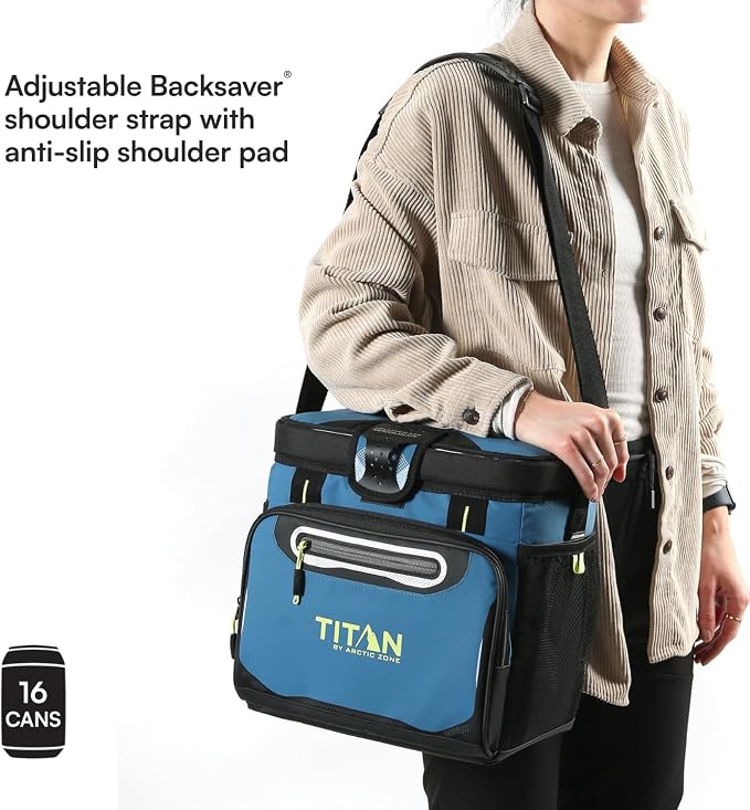 Titan by Arctic Zone Deep Freeze Cooler - Zipperless Hardbody Cooler - Deep Freeze Insulation, HardBody Liner, and SmartShelf