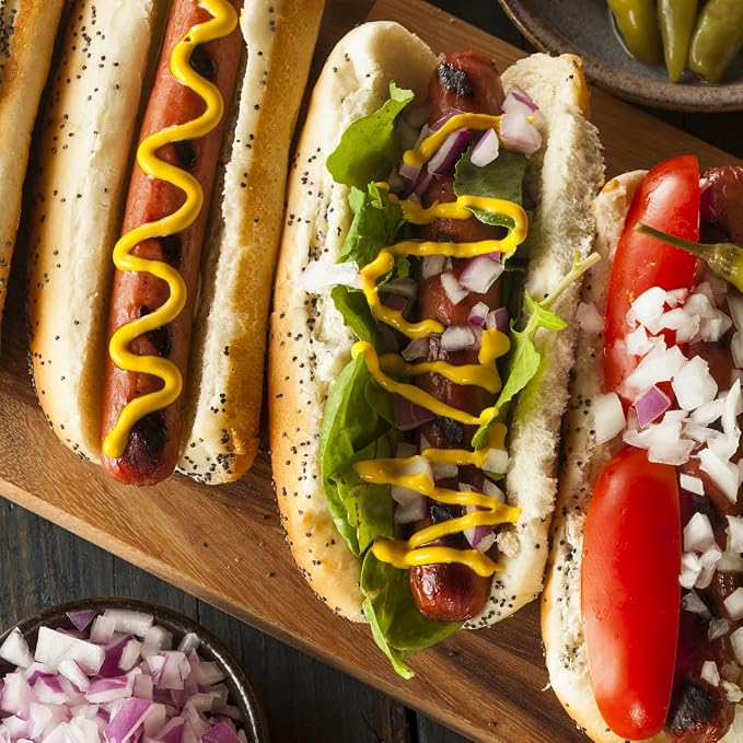 Hi Mountain Hot Dog & Brat Sausage Casings | 24 mm, Edible, Clear | Collagen sausage casings for hot dogs, bratwurst, Polish & Italian sausage. Makes up to 30 lbs