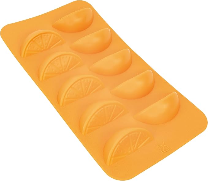 Orange Slices Ice Cube Tray - Fairly Odd Novelties - Fun Fruit Shaped Food Molding Gift