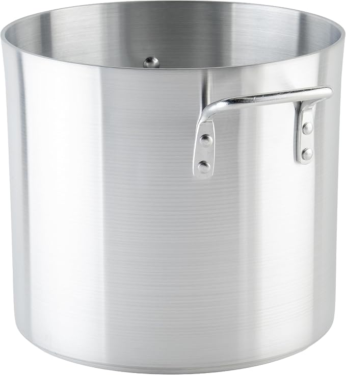 Winco 16 qt Elemental, Aluminum Stock Pot | Great for Stocks, Soups, Pasta and Batch Cooking