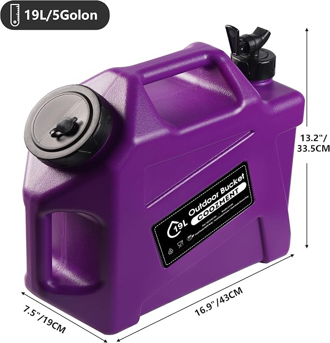 COOZMENT 3.2 Gallon/5 Gallon Water Containers with Spigot, BPA Free Water Jug, Military Green Water Tank, Multifunction Water Storage Containers for Camping Outdoor Hiking,Emergency Storage