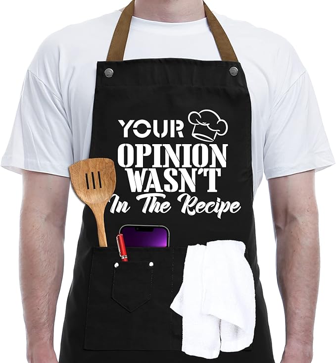 Gifts For Men, Women, Father's Day Gifts, Gifts for Dad, Husband, Boyfriend, Brother, Mom, Wife, Girlfriend, Unique Birthday Gifts, Humor Apron for friends,Bff, Kitchen Chef Aprons Baking Gifts