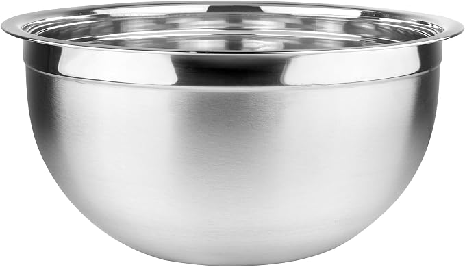 YBM HOME Heavy Duty Professional Stainless Steel Mixing Bowl – Commercial Grade Deep Prep & Serving Bowl for Baking, Cooking, Dough Mixing & Food Prep, Dishwasher Safe, 6.5 Quarts, Pack of 24