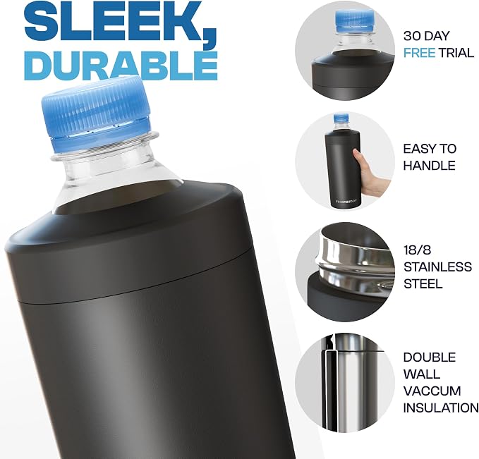 Frost Buddy XL Can Cooler - Fits 12/16/20/24 oz Cans & Bottles (Orange) | Keeps drinks chilled 12+ hrs | No sweat, no condensation | Fits slim & standard cans | Durable, portable design