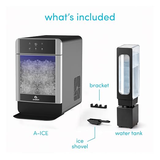 Avalon Nugget Ice Maker Chewable Ice 38 lbs Per Day, One Click Operation, Large Ice Storage, 1 Gallon Water Tank