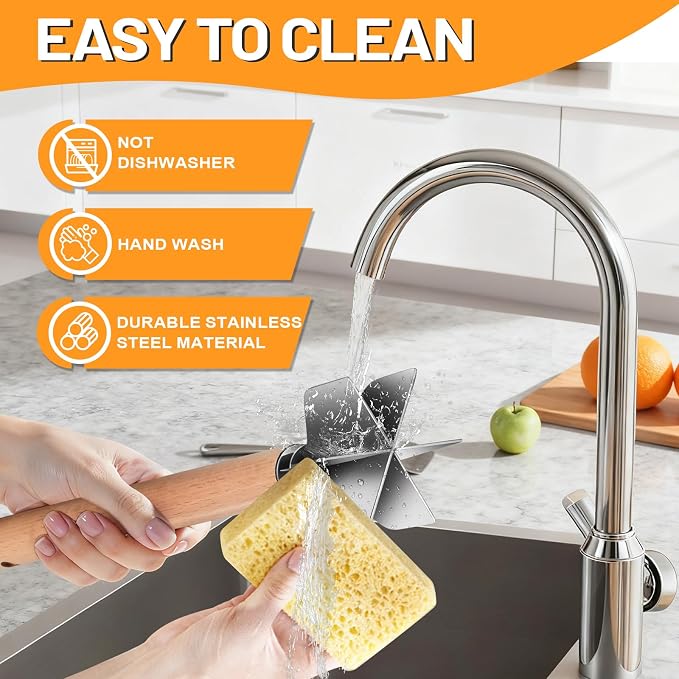 11 inch Stainless Steel Meat masher with 6 Blades, Metal Potato Masher, Ground Beef chopper tool, Suitable For Making Ground meat, Mashed potatoes, Jam and more（two pack)