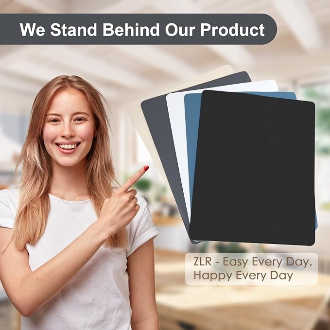 ZLR Coffee Bar Mat for Keurig & Nespresso, 12"x16" Small, Creamy | Absorbent Dish Drying Mat, Stain-Hiding PU Leather Top, Non-Slip Rubber Back, Heat-Resistant, Fits Frother & Pour-Over