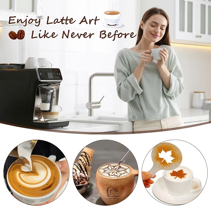 Y-Step 25 PCS Espresso Accessories Kit, 53.3mm/54mm Espresso Tamper Kit Coffee Tamper Set, Espresso Tamper with Spring Loaded Calibrated, Espresso Puck Screen, Dosing Funnel, WDT Tool, Latte Art Kit