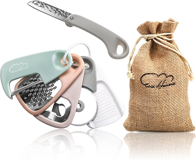 Kitchen Gadgets Set 6 Pieces, Outdoor Camping Glamping Essentials | Space Saving Cooking Tools, Stackable, For Travel Trailer Motorhome, Storage bag, Portable, Gifts for RV Owners