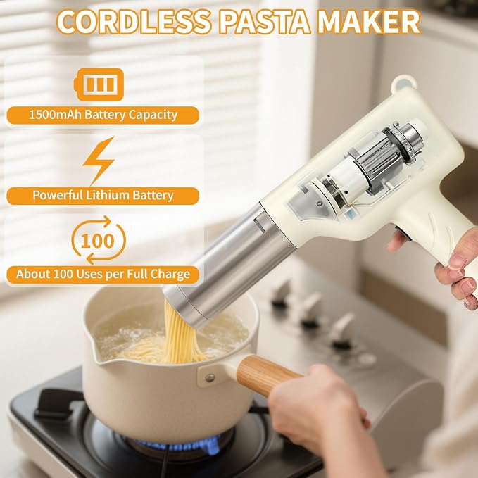 3 in 1 Electric Potato Ricer and Pasta Maker Machine, Multi Function Noodle Maker Potato Masher Sausage Maker and Stuffer for Home Kitchen, Powerful Motor Easy to Use and Clean