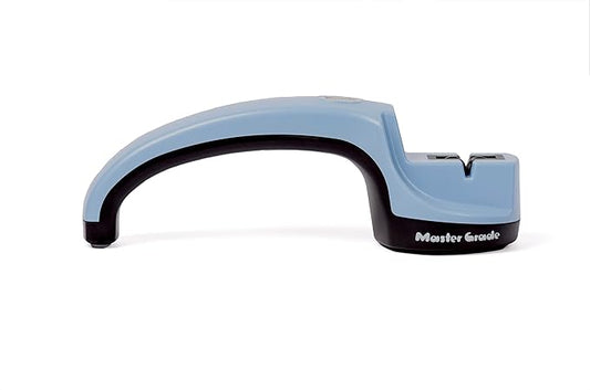 Heavy Duty Tungsten Manual Knife Sharpener, Knife Sharpeners for Kitchen Knives (Blue)