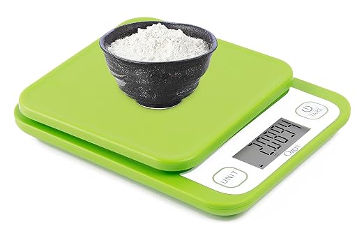 Ozeri® Garden and Kitchen Scale II with 420 Variable Graduation Technology® | Measures most delicate garden herbs and greens at 0.1 g for ingredients under 420 grams and 0.5 g for items over 420 grams