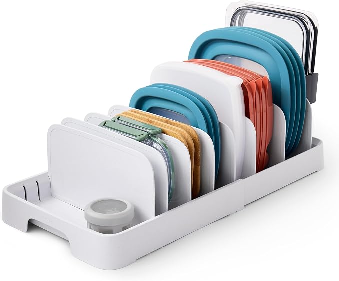 YouCopia StoraLid 40 Container Lid Organizer, Expandable Adjustable Holder