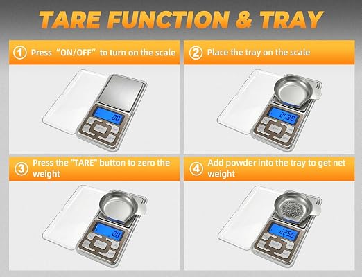 RS-1500 Digital Reloading Scale, 1500 Grains x 0.1gn Powder Scale with Metal Pan, Calibration Weight & Batteries, Reloading Supplies and Equipment