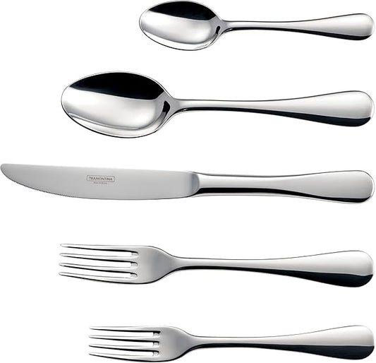 Tramontina 20 Piece Silverware Set - Classic Utensils Set