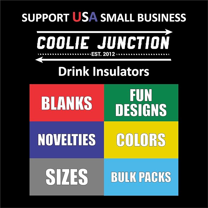 Blank Thick Foam Old School Can Cooler (Variety Color 12 Pack)