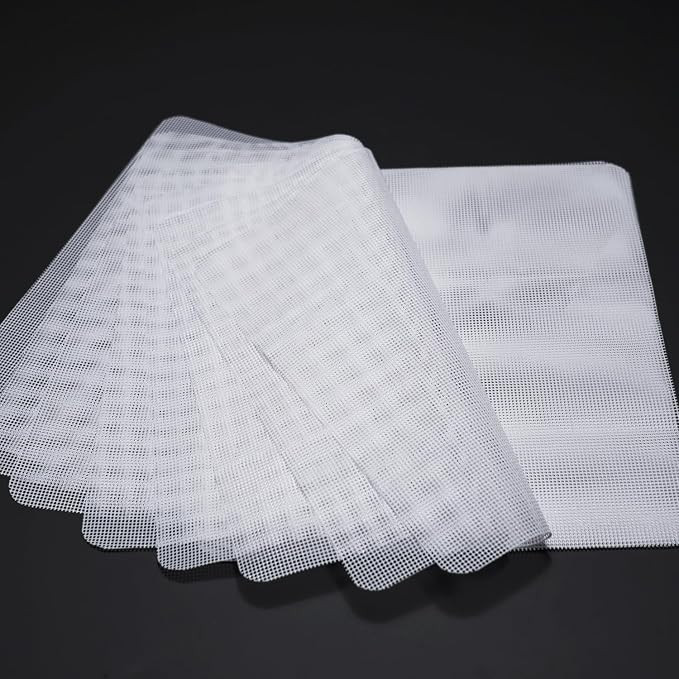 BPA-Free Silicone Dehydrator Sheets for ROVRAK, Septree, 12.5"x12.5" 12pack | Non-stick Dehydrator Tray Liners Help Stop Dried Food From Sticking, Lift Food Intact, and Cut Cleanup Time - Dishwasher Safe