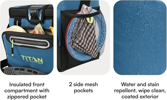 Titan by Arctic Zone Deep Freeze Cooler - Zipperless Hardbody Cooler - Deep Freeze Insulation, HardBody Liner, and SmartShelf
