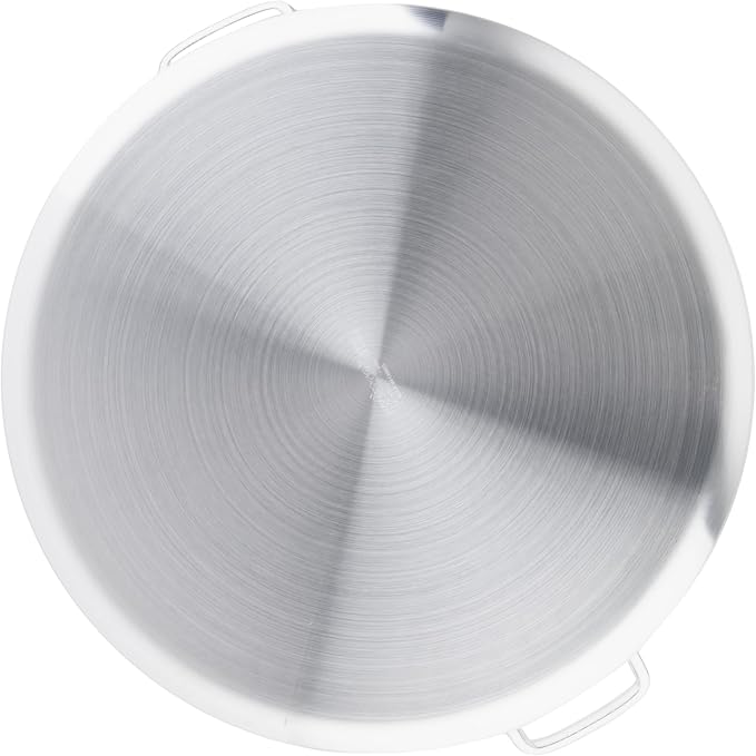 Winco 50 qt Elemental, Aluminum Stock Pot | Heavy-duty, Great for Stocks, Soups, Pasta and Batch Cooking