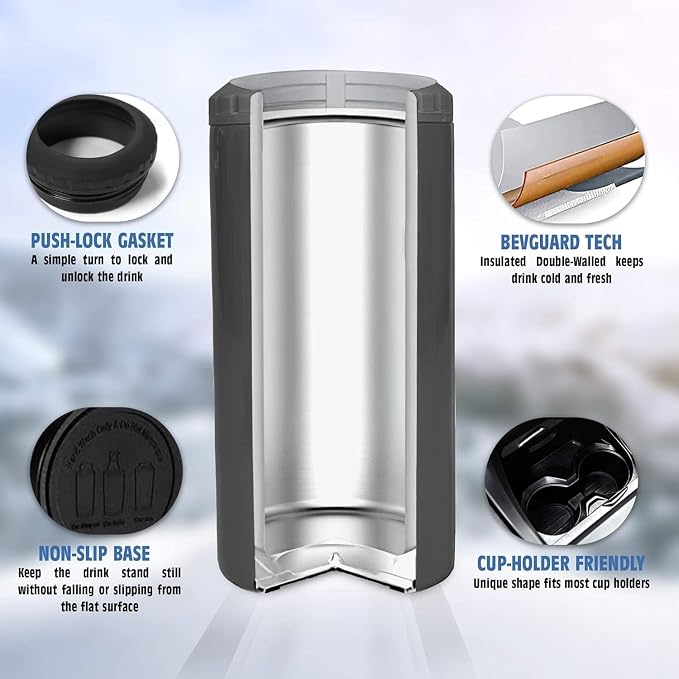 SANDJEST 4-in-1 Best Dad Ever Tumbler Gifts for Dad from Daughter Son - 12oz Dad Can Cooler Tumblers Travel Mug Cup - Stainless Steel Insulated Cans Coozie Christmas, Birthday, Father's Day Gift